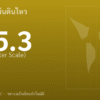 แผ่นดินไหวขนาด 5.3 ริกเตอร์ ที่ VANUATU