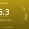 แผ่นดินไหวขนาด 5.3 ริกเตอร์ ที่ OFFSHORE O'HIGGINS, CHILE