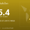 แผ่นดินไหวขนาด 5.4 ริกเตอร์ ที่ SOUTHERN MID-ATLANTIC RIDGE