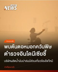 หมอกควันจากไฟป่าที่ทำให้คุณภาพอากาศของอินโดนีเซียและหลายประเ
