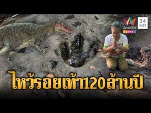 ด่วน ชาวบ้านแห่กราบไหว้รอยเท้าไดโนเสาร์กินเนื้อ อายุ 120 ล้านปี | ข่าวอรุณอมรินทร์ 22/10/69