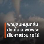 พายุลมหมุนถล่มสวนเกษตรพบพระ-อะโวคาโดหักหลายสิบต้น-สวนพริกเสี