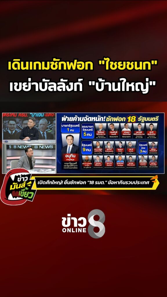เดินเกมซักฟอก-ไชยชนก-เขย่าบัลลังก์-บ้านใหญ่-|-ข่าวมันส์เขี้ยว