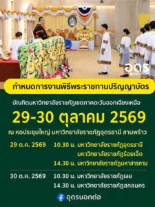 มื้ออื่นเซ้าบ้านเฮาสิมีงาน-ยินดีกับพี่บัณฑิตทุกท่านด้วยนะครั