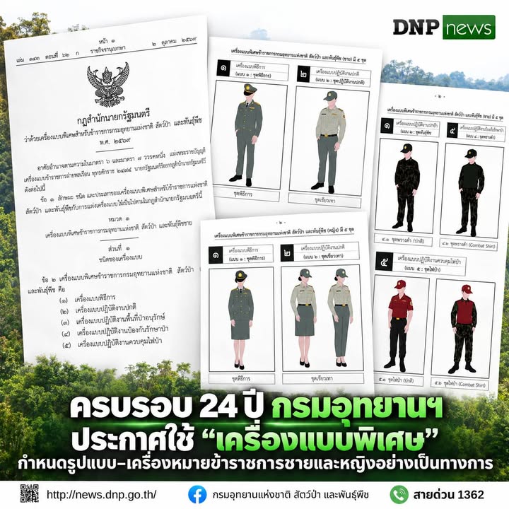 ðððð-:-ครบรอบ-24-ปี-กรมอุทยานแห่งชาติ-ประกาศใช้-เครื่องแบบพิเศษ-ก