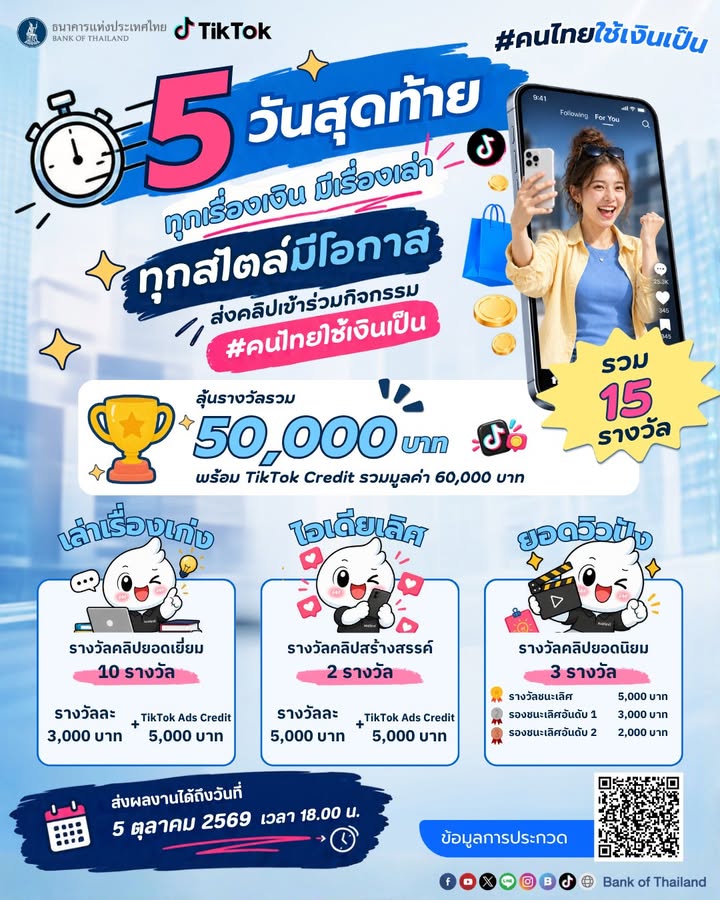 5-วันสุดท้าย-กับแคมเปญคนไทยใช้เงินเป็น-ทุกเรื่องเงิน-มีเร