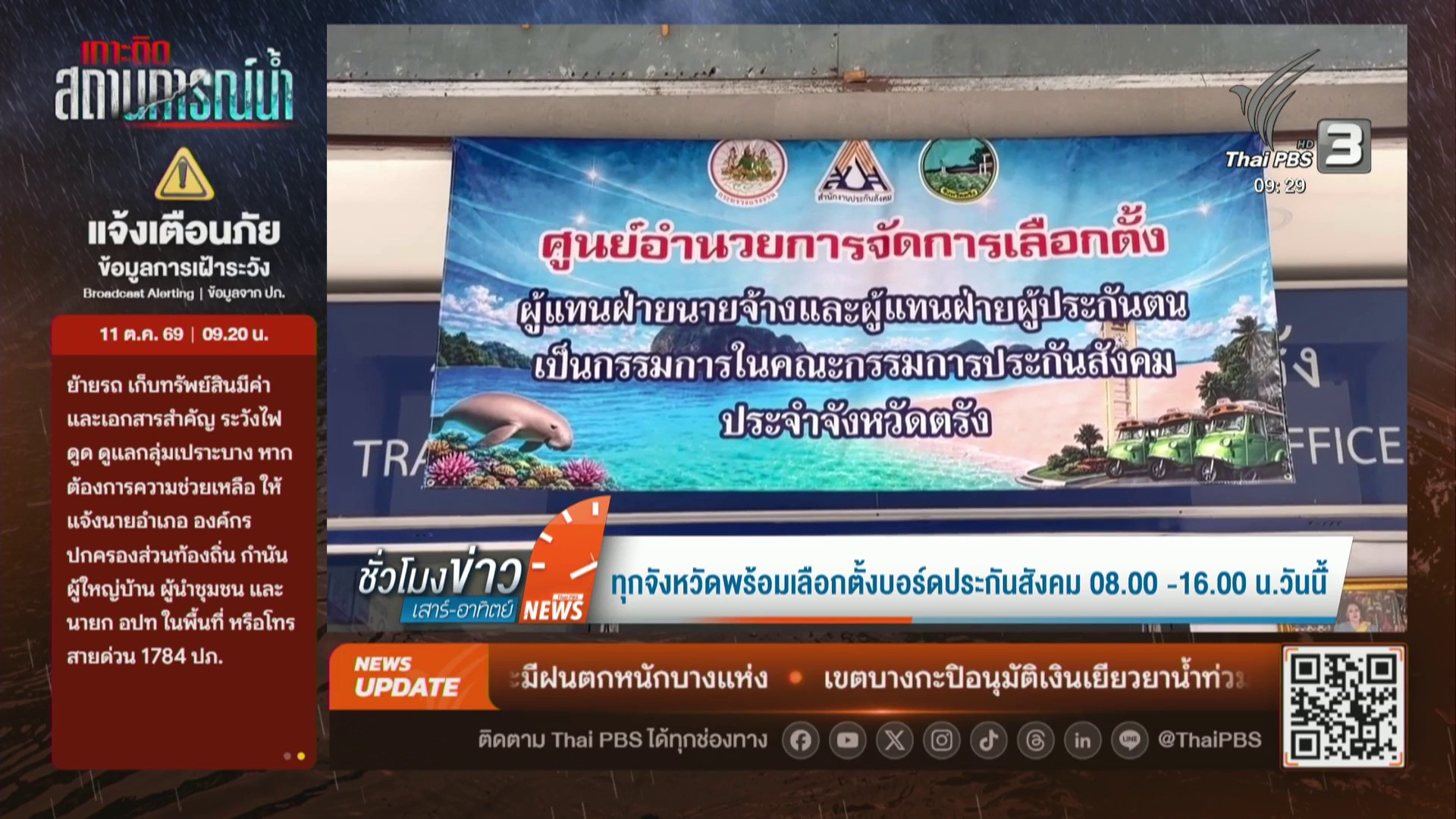 ทุกจังหวัดพร้อมเลือกตั้งบอร์ดประกันสังคม-0800-1600-น.วันน